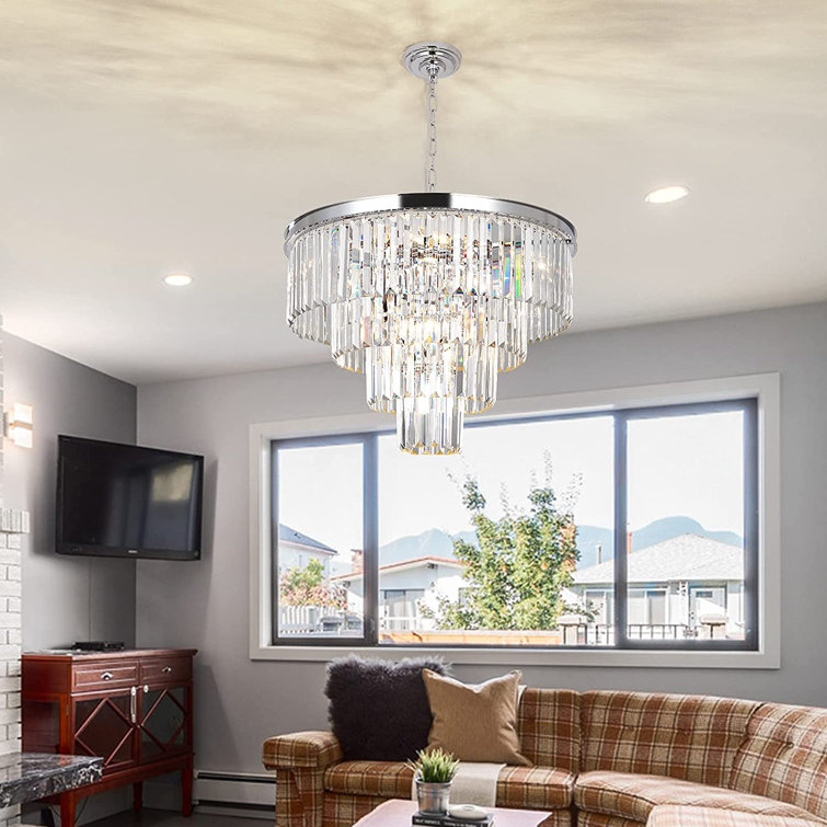 Mercer41 Gignac 11 Light Dimmable Tiered Chandelier Wayfair Canada